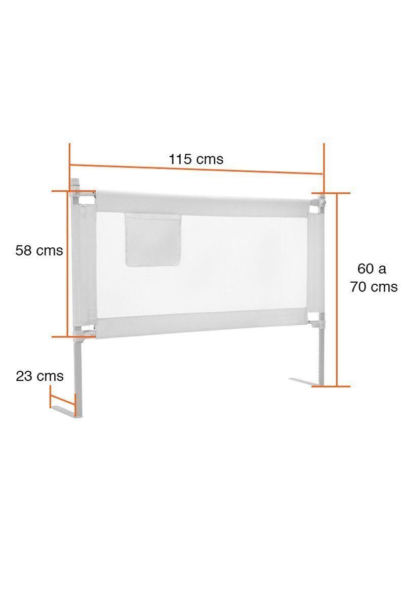 Baranda para cama seguridad lateral Blanca bebes-2