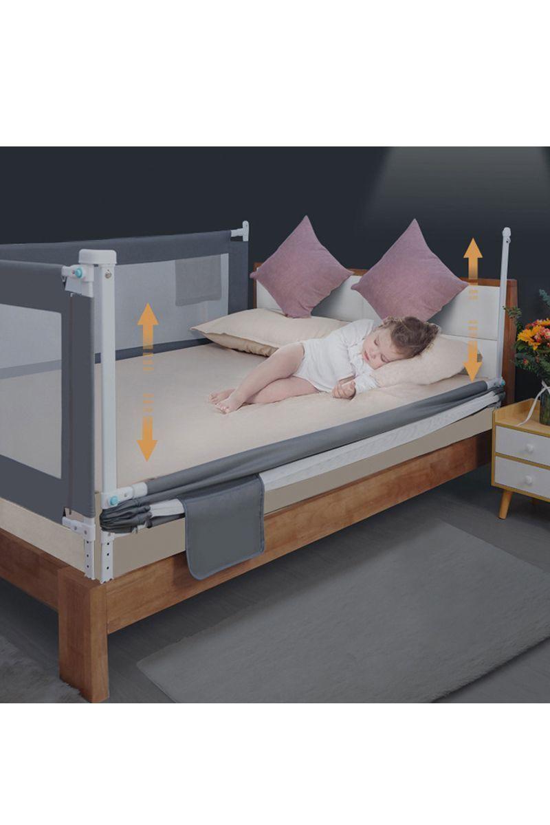 Baranda para cama seguridad lateral Blanca bebes-5
