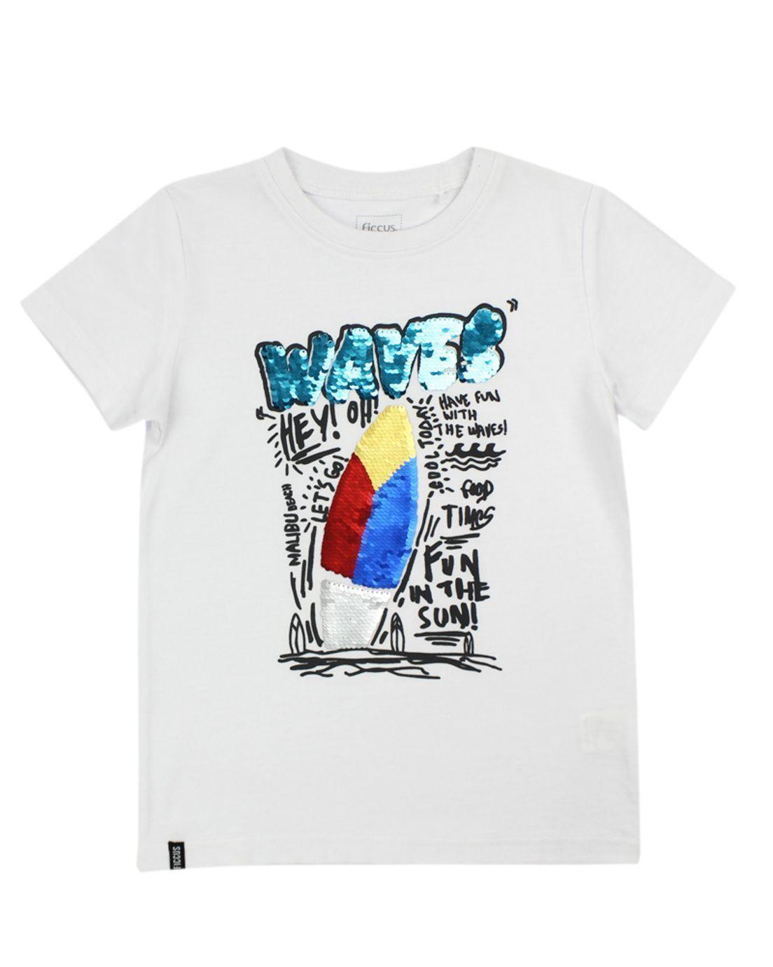 Polera Kids Niño  Lentejuelas Day To Day Ficcus-4