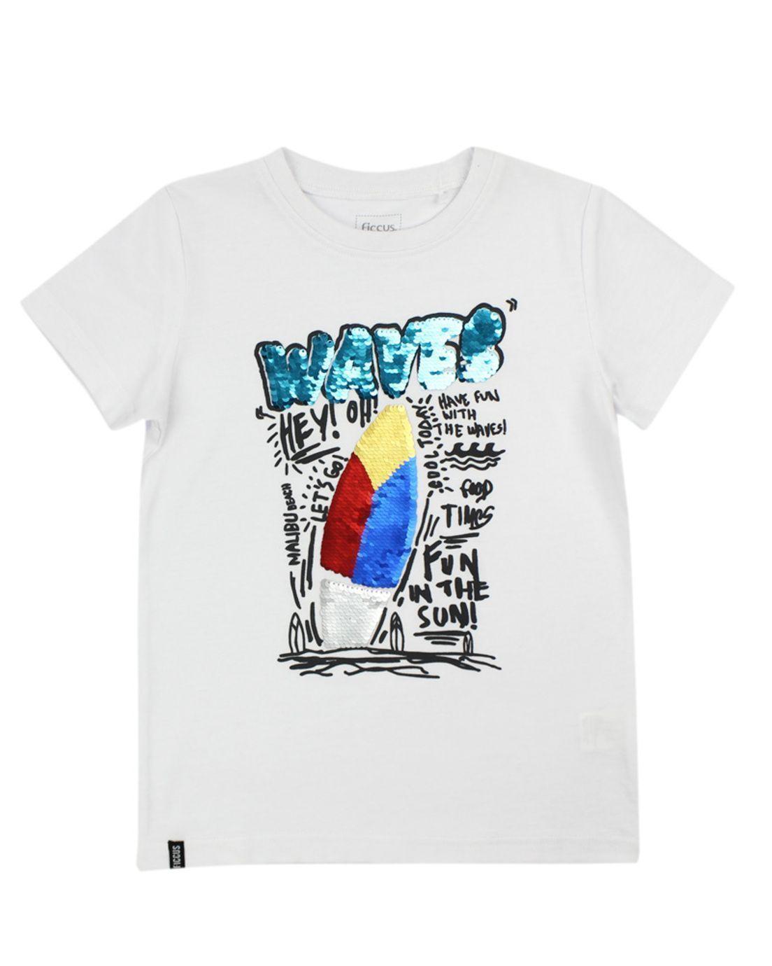 Polera Kids Niño  Lentejuelas Day To Day Ficcus-7
