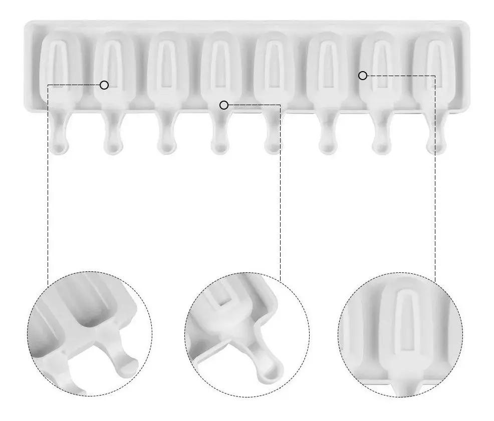 Molde De Silicona Para Helados Molde De Helado 8cavid-4