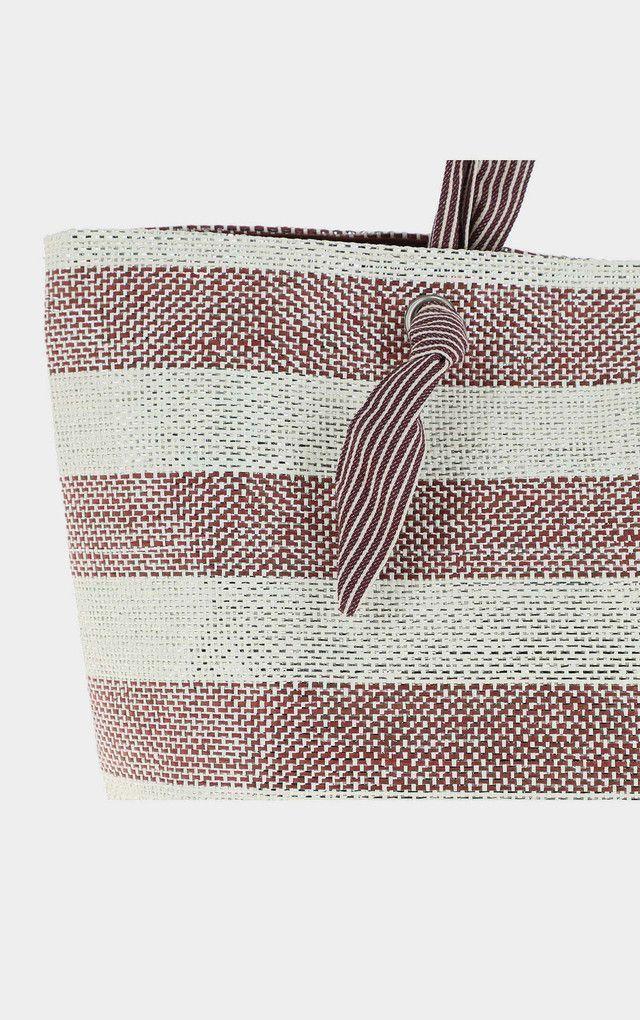 Cartera Hombro Playa Stripes Rojo i-D-25