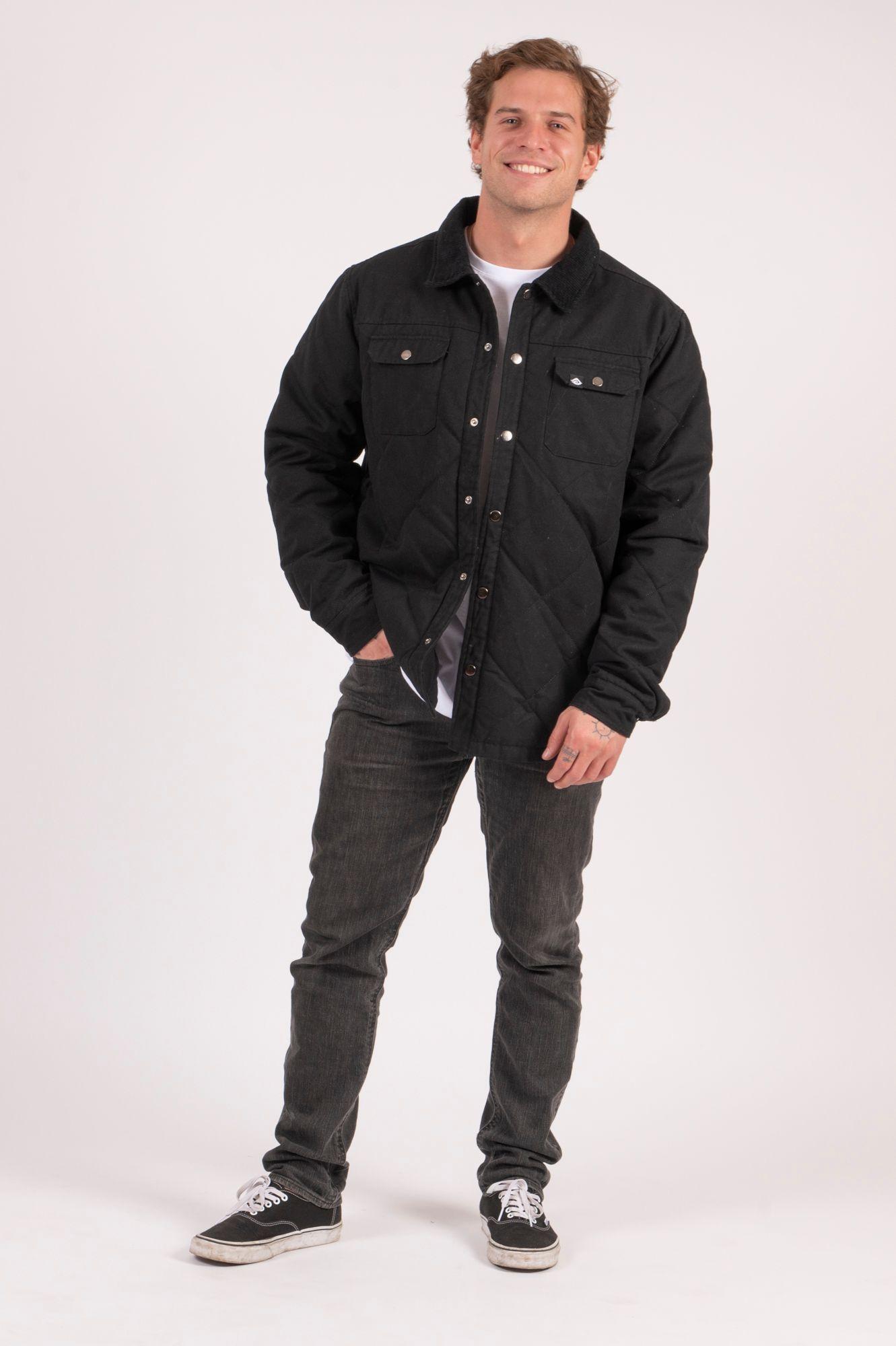 Chaqueta Rocker Negra Hombre -4