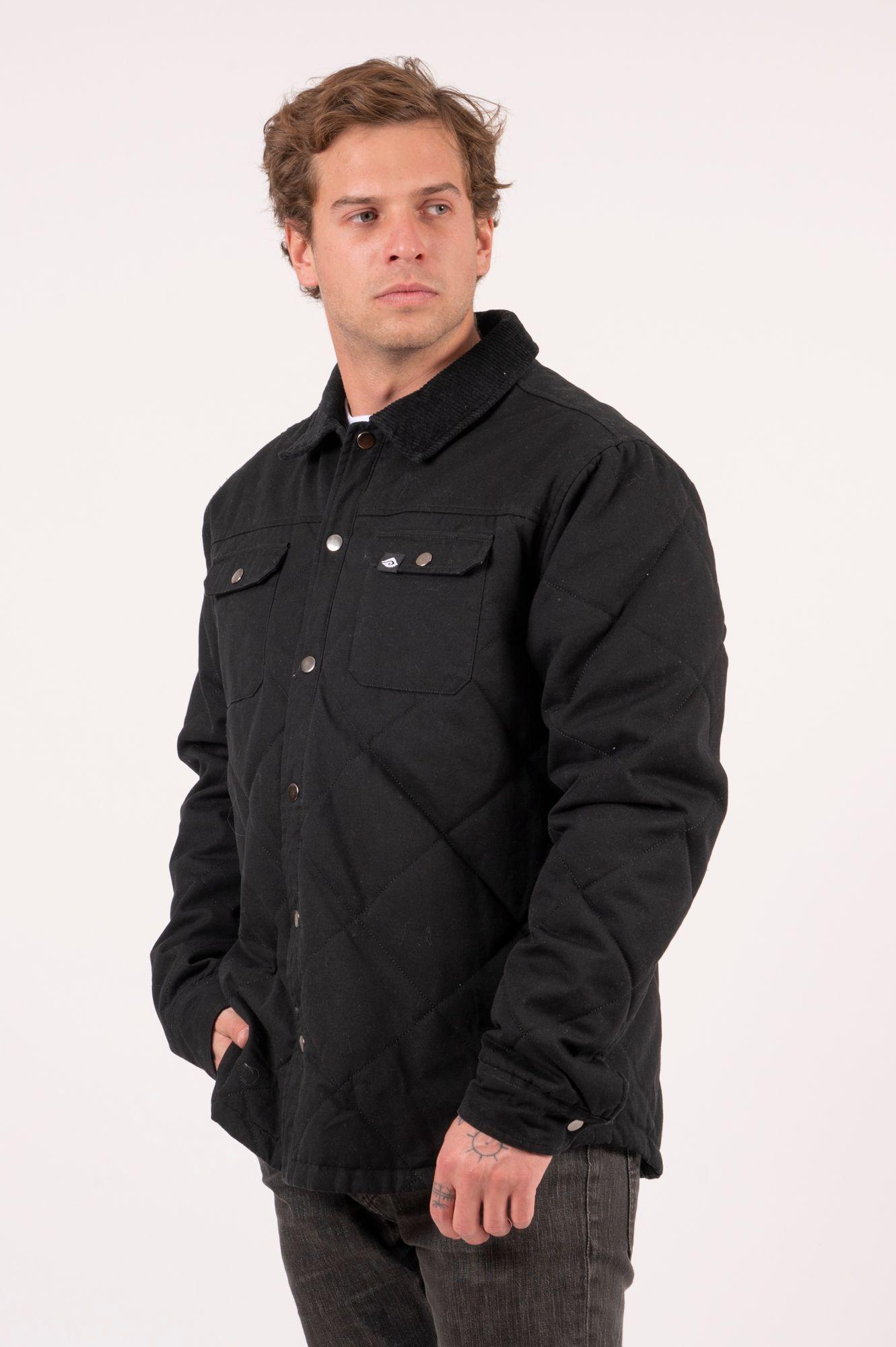 Chaqueta Rocker Negra Hombre -3