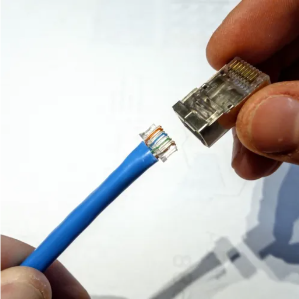 Conector Macho Rj45 Ftp Cat6 Metálico / 10 Unidades-3