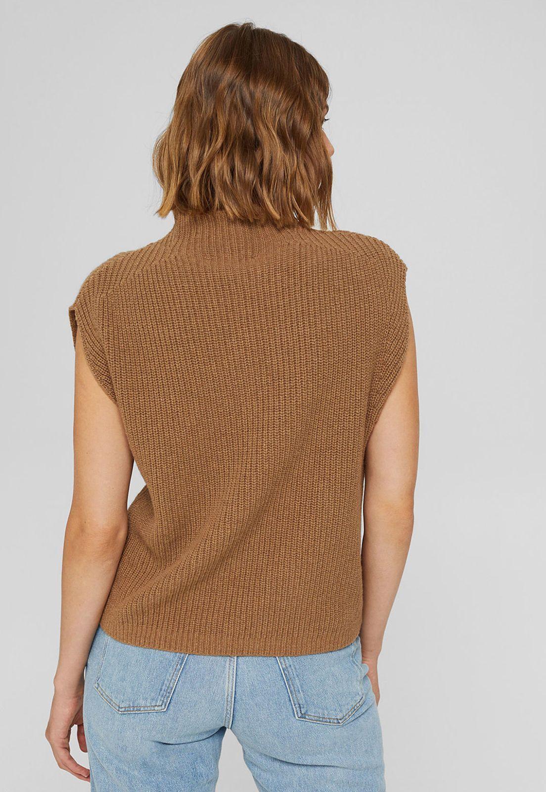 Sweater De Punto Acanalado Esprit-1