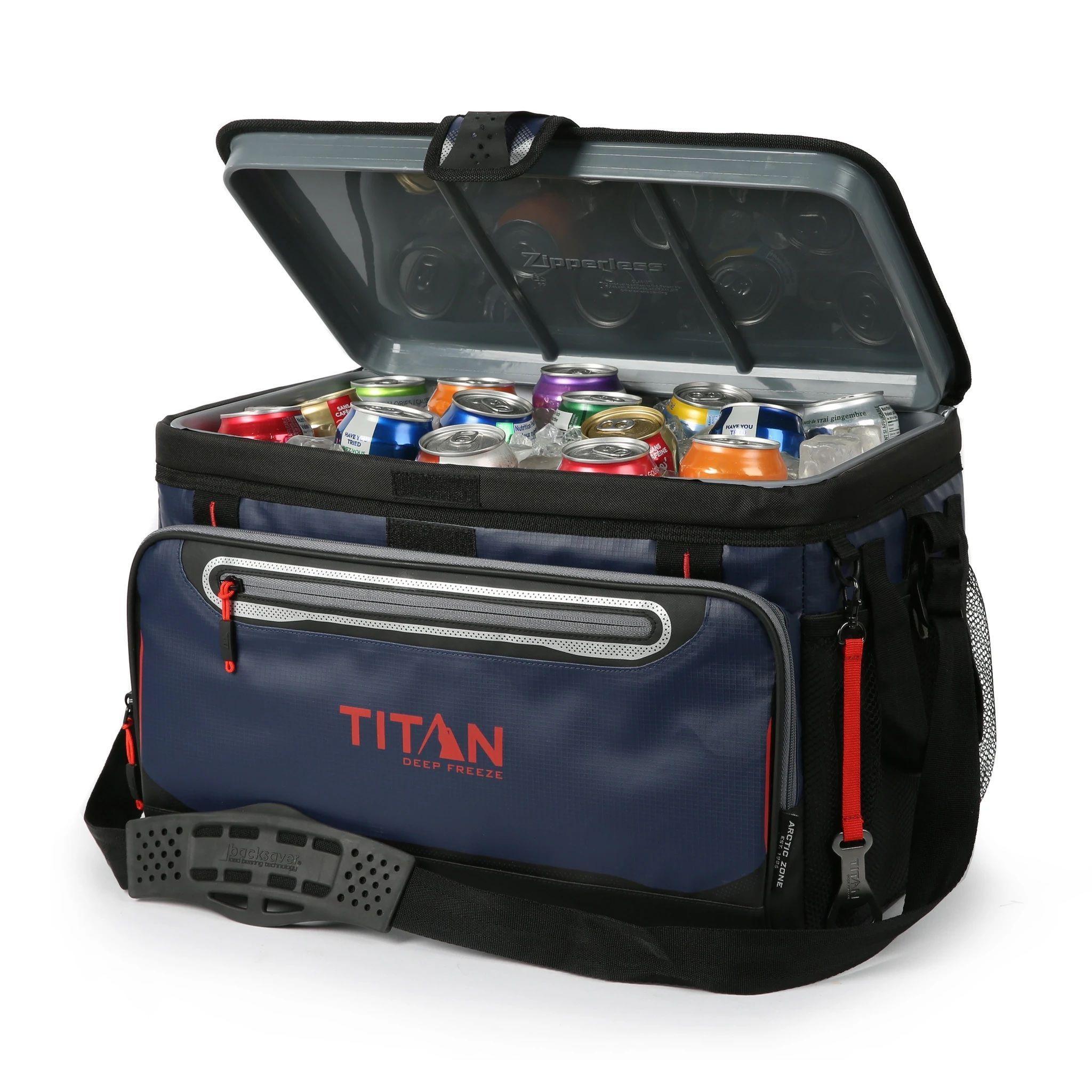 Cooler Deep Freeze Grande 48 Latas Azul Titan-5
