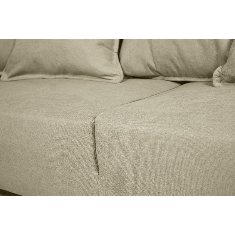 Sofá Cordelia Chenille Tipo Lino Beige 3 Cuerpos-3