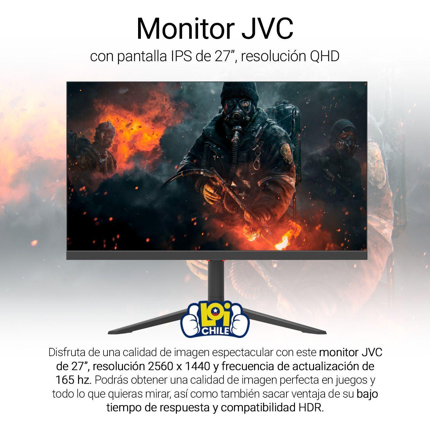 Monitor Gamer JVC 27" QHD 165Hz 1Ms-1