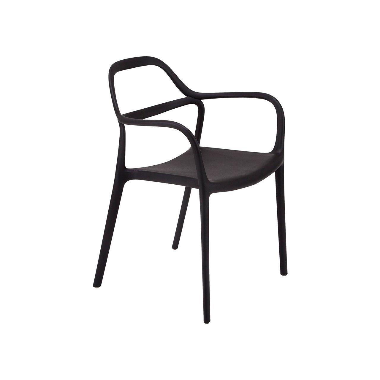 Silla Dali Monoblock con Brazos Negro-0