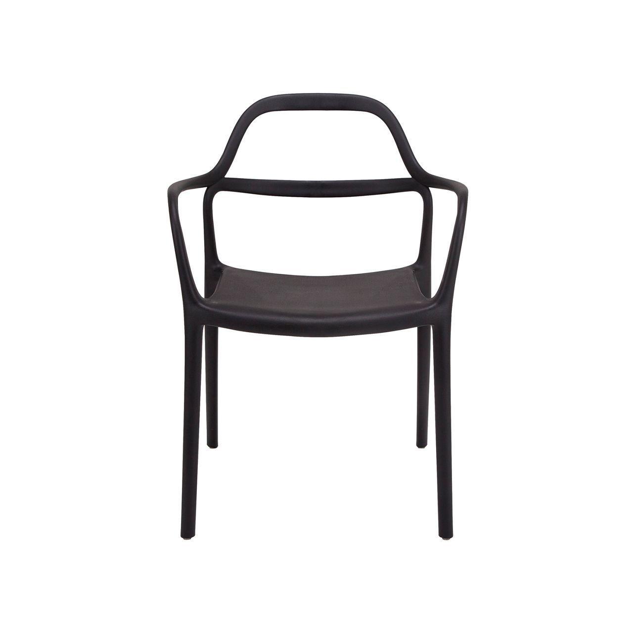 Silla Dali Monoblock con Brazos Negro-1