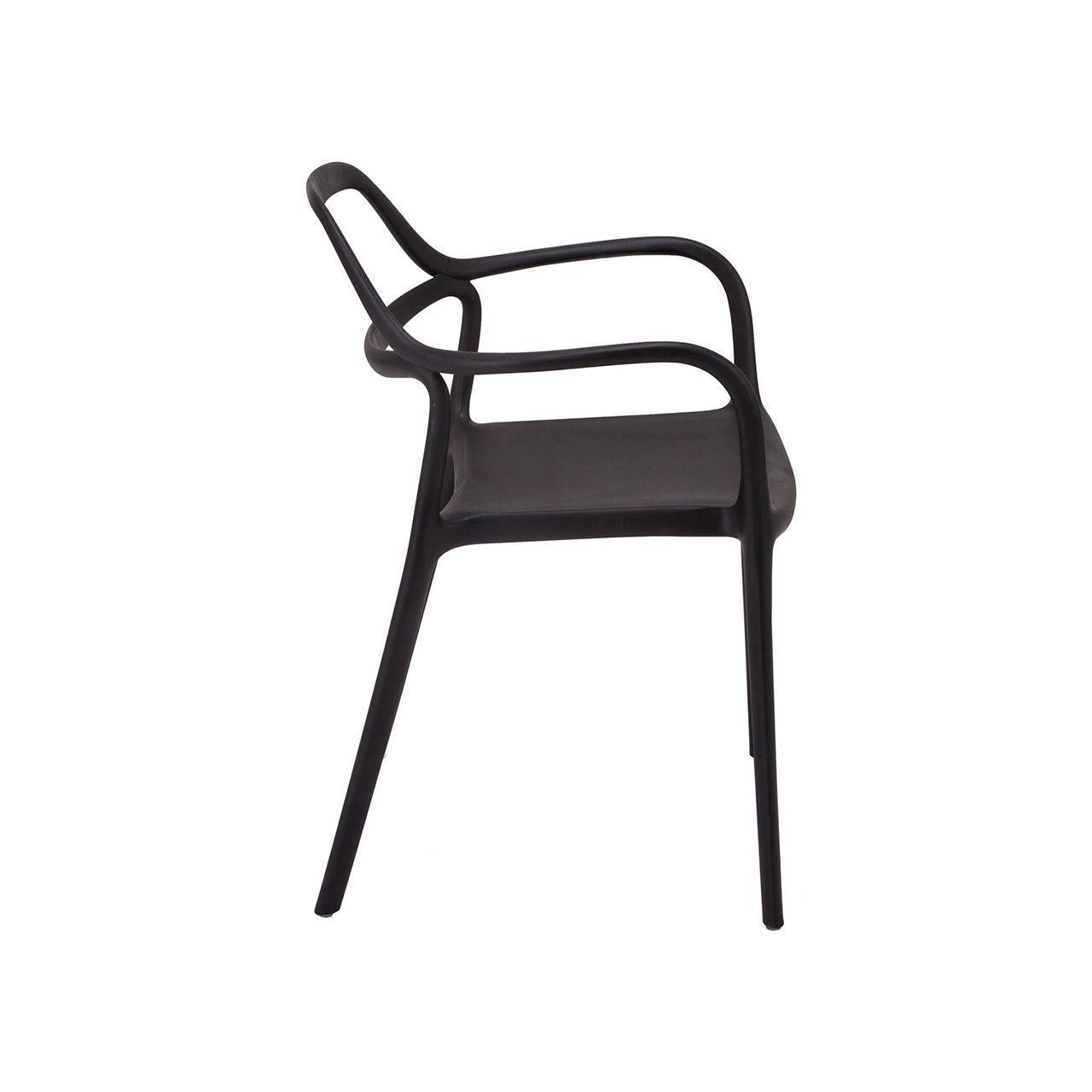 Silla Dali Monoblock con Brazos Negro-2