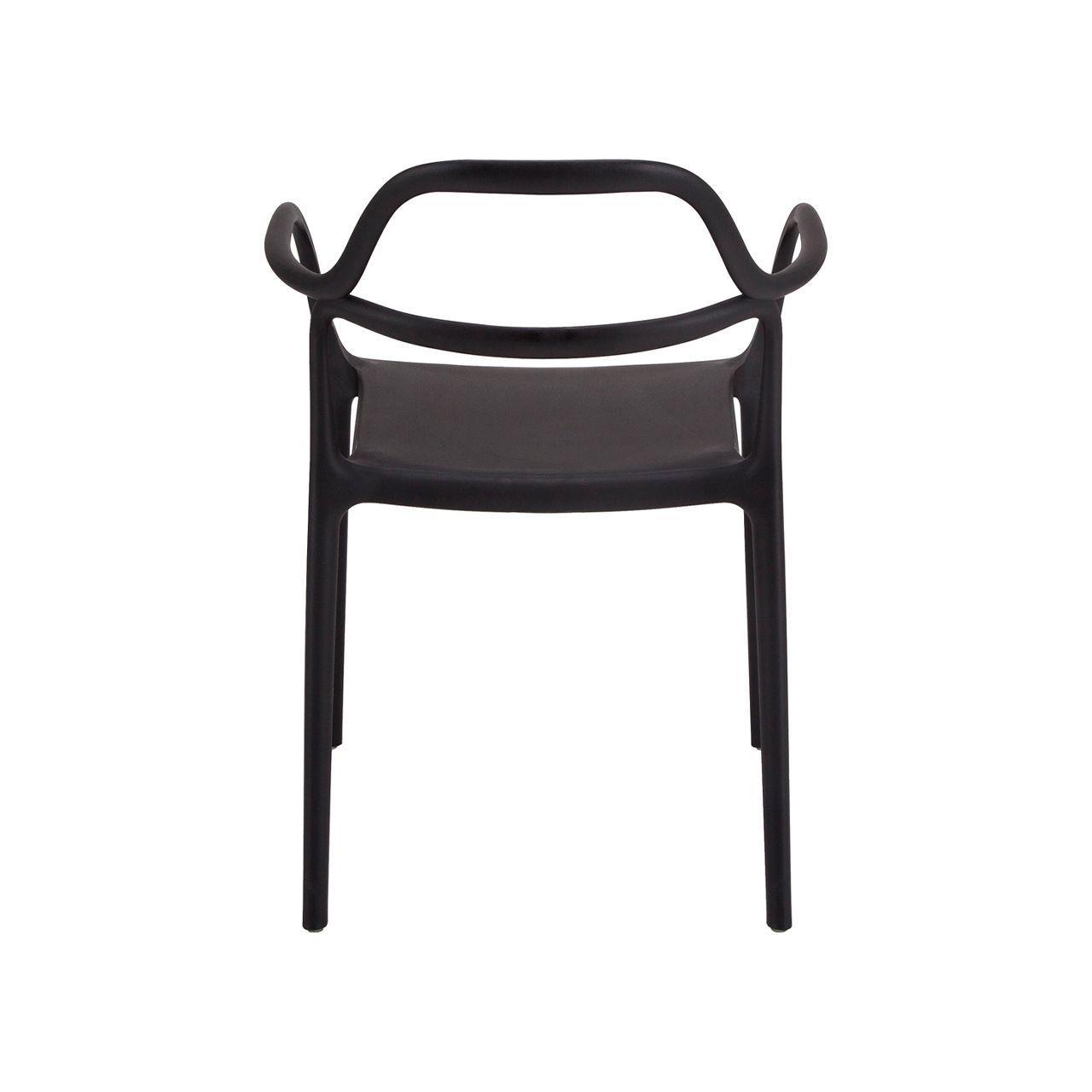 Silla Dali Monoblock con Brazos Negro-3
