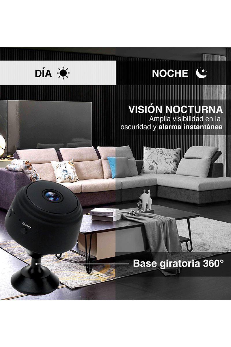 Mini Cámara Nocturna 1080P A9 Negro-2