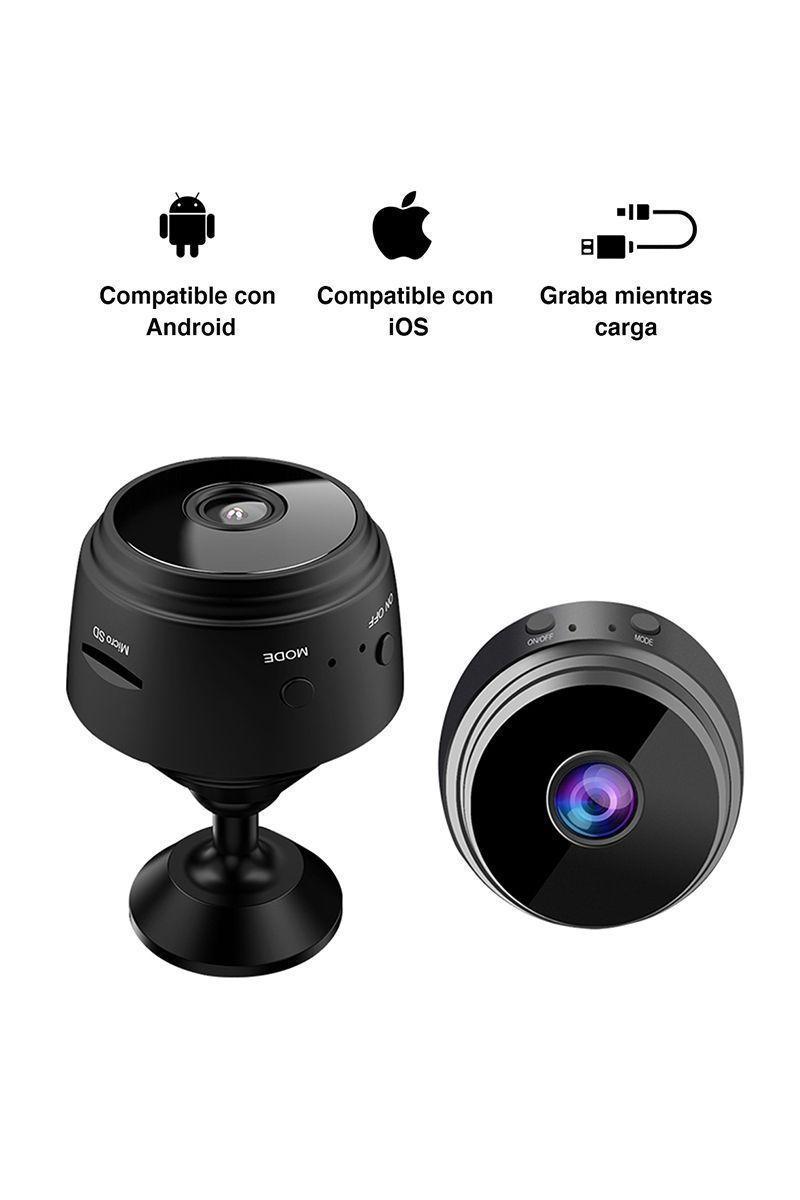 Mini Cámara Nocturna 1080P A9 Negro-4