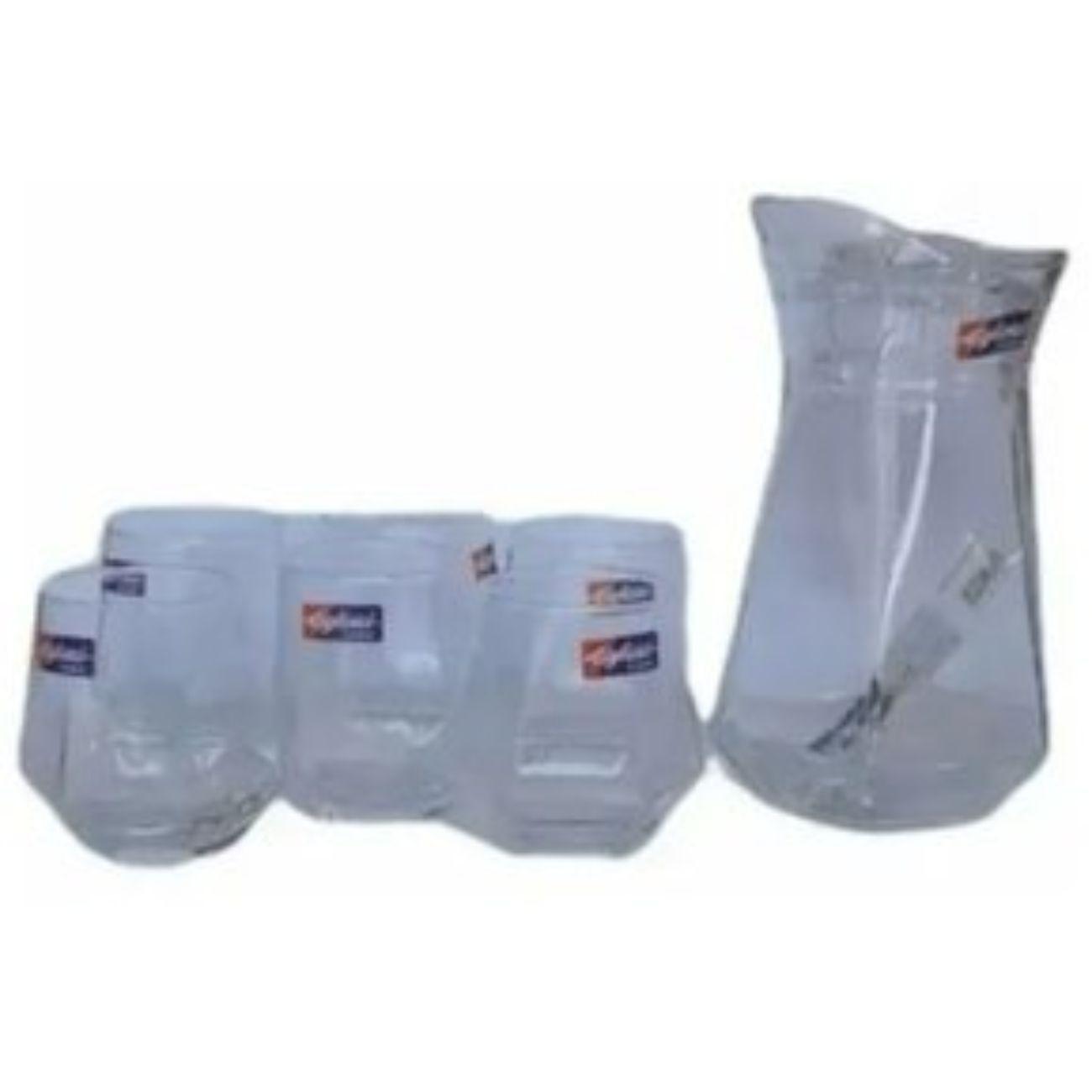 Set Juego De Jarra De Vidrio + 4 Vasos-3