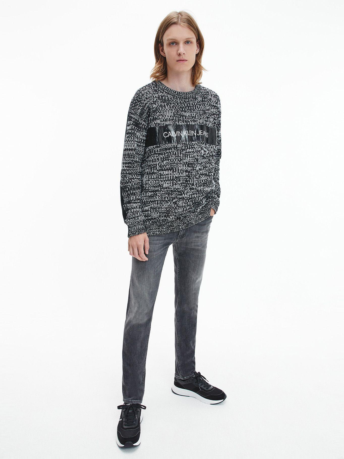 Zapatilla Urbana Lace Up Mix Negro Calvin Klein-1