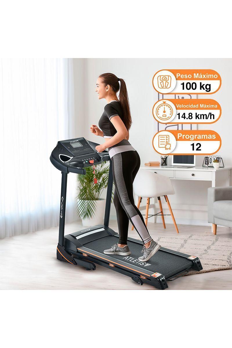 Trotadora Atletis Fit BS8215 LCD 5" MP3 USB Negro-1