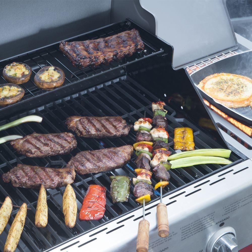 Parrilla Gas Texas Roja 4Q + Ql Infrarrojo Bbq401Gcir Bbq Grill-11