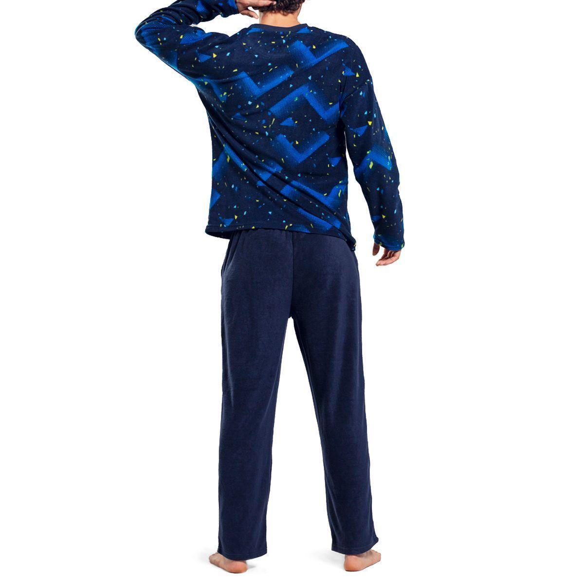 Pijama Invierno Manga Larga Micropolar Top C1-1