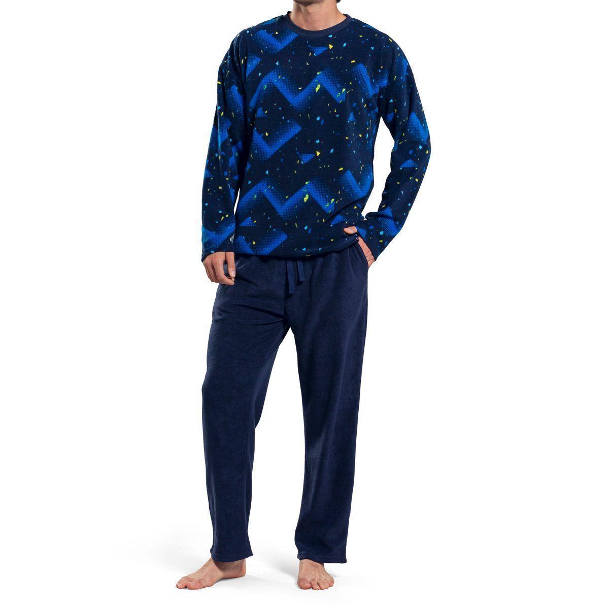 Pijama Invierno Manga Larga Micropolar Top C1-0