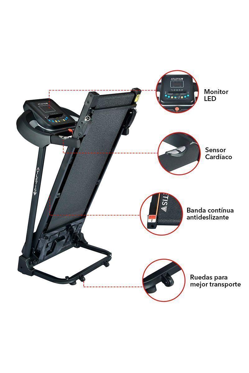 Trotadora Atletis Home A8050 MP3 USB Negro-3