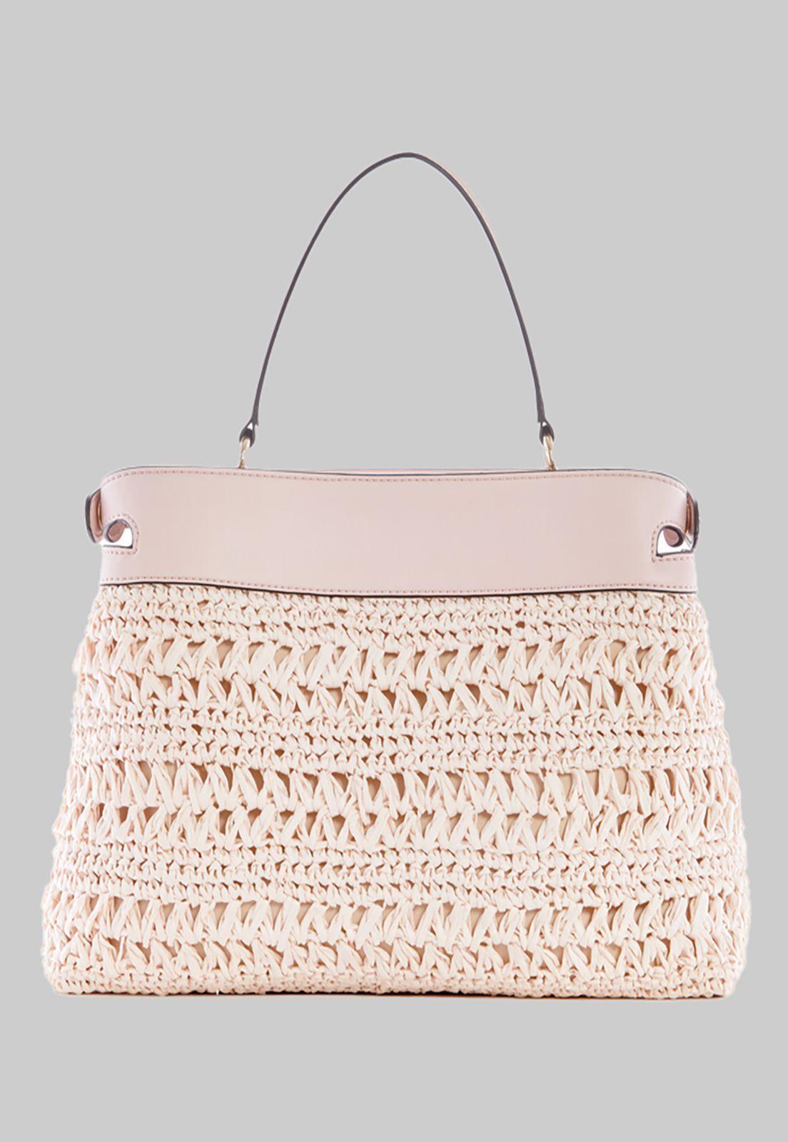 Cartera Guess Liguria Satchel Dpd Rosado-2