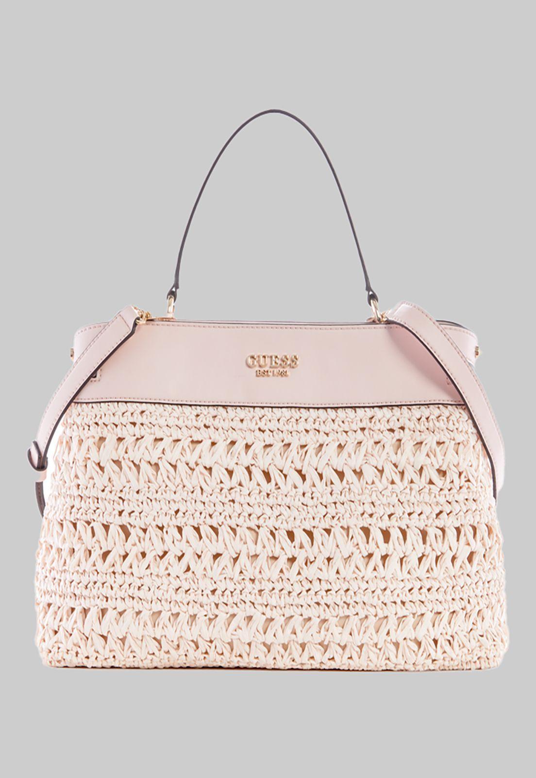 Cartera Guess Liguria Satchel Dpd Rosado-0