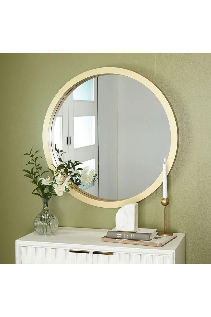 Espejo Circular Dorado-1