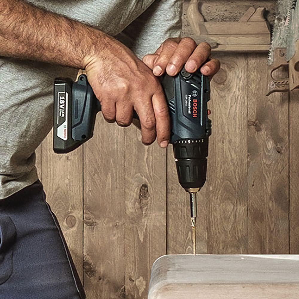 Taladro Atornillador 18V GSR 180-Li + Bat 2Amp + Cargador + Maletin V-Line De Titanio 48 Pzs Bosch-3