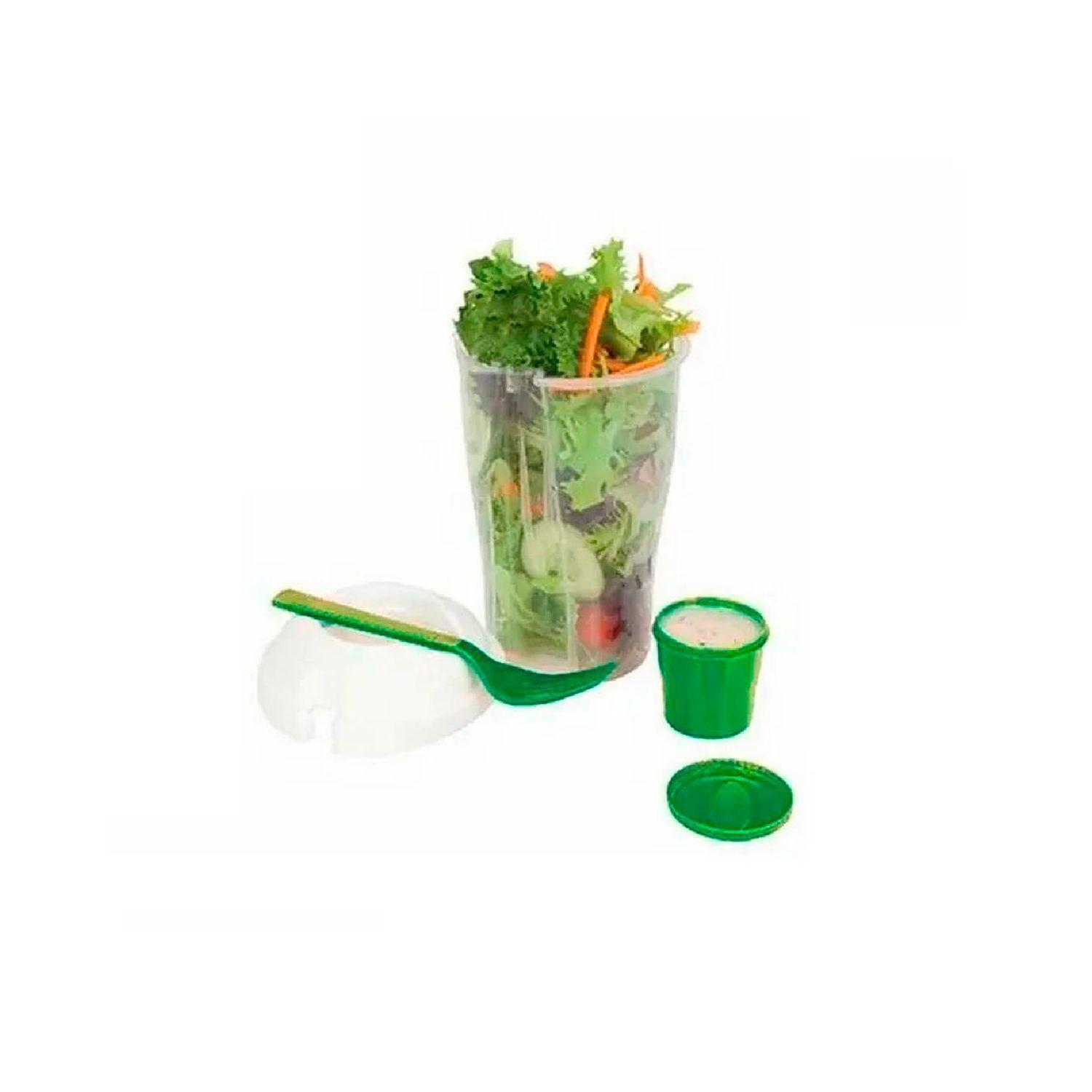Ensaladera Pote Contenedor 730 Ml + Tenedor W-24925 Welife-0
