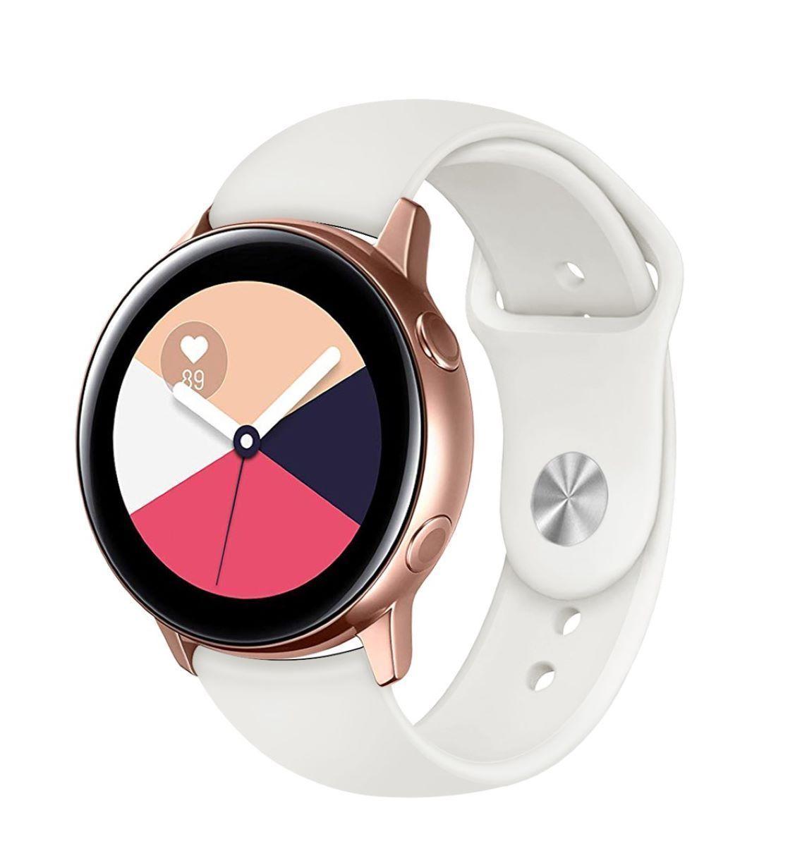 Correa Compatible Amazfit Bip Gts Huawei Garming 20mm Beige Claro-0