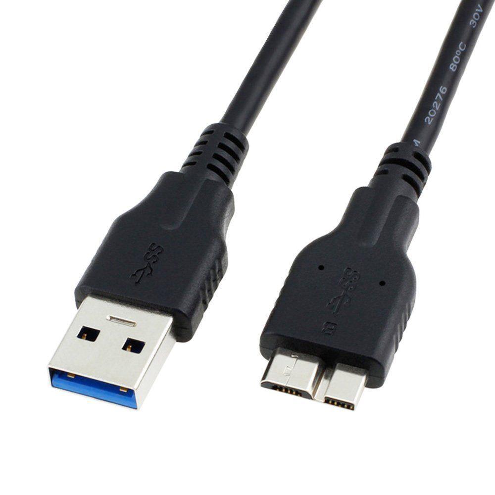Cable USB 3,0 macho A Micro B -Para Disco Duro Externo Hdd - Universal-0