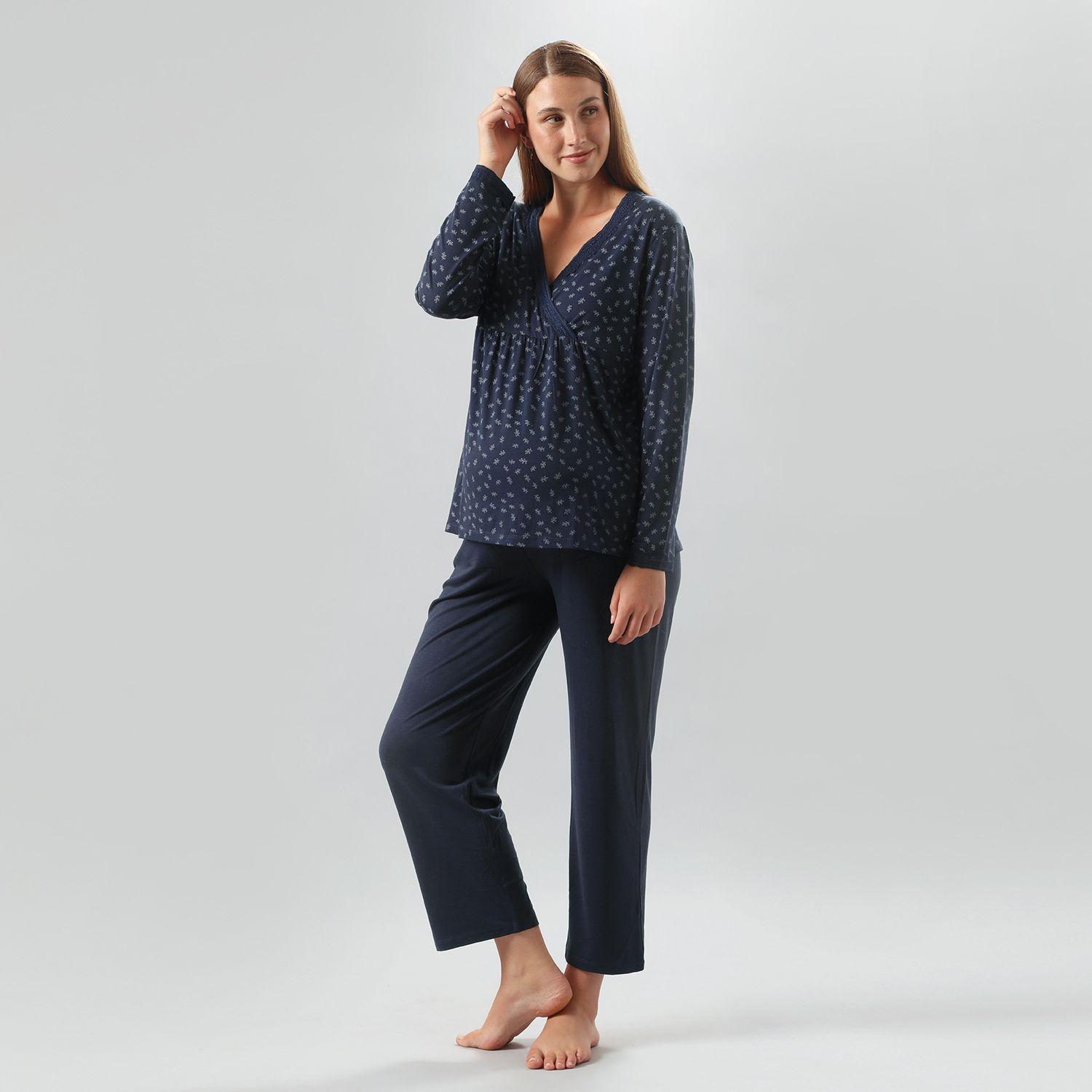 Pijama Maternal Top + Pantalon-0