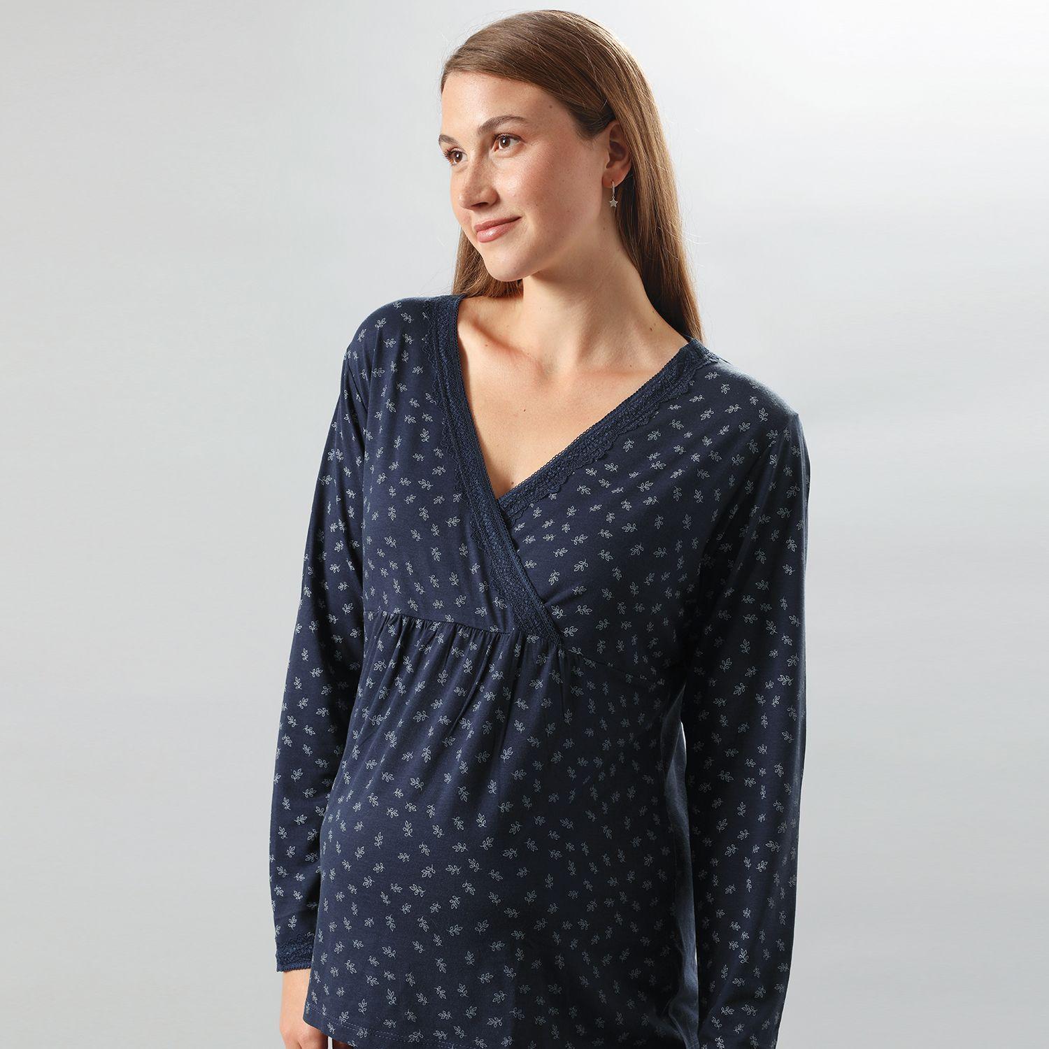 Pijama Maternal Top + Pantalon-2
