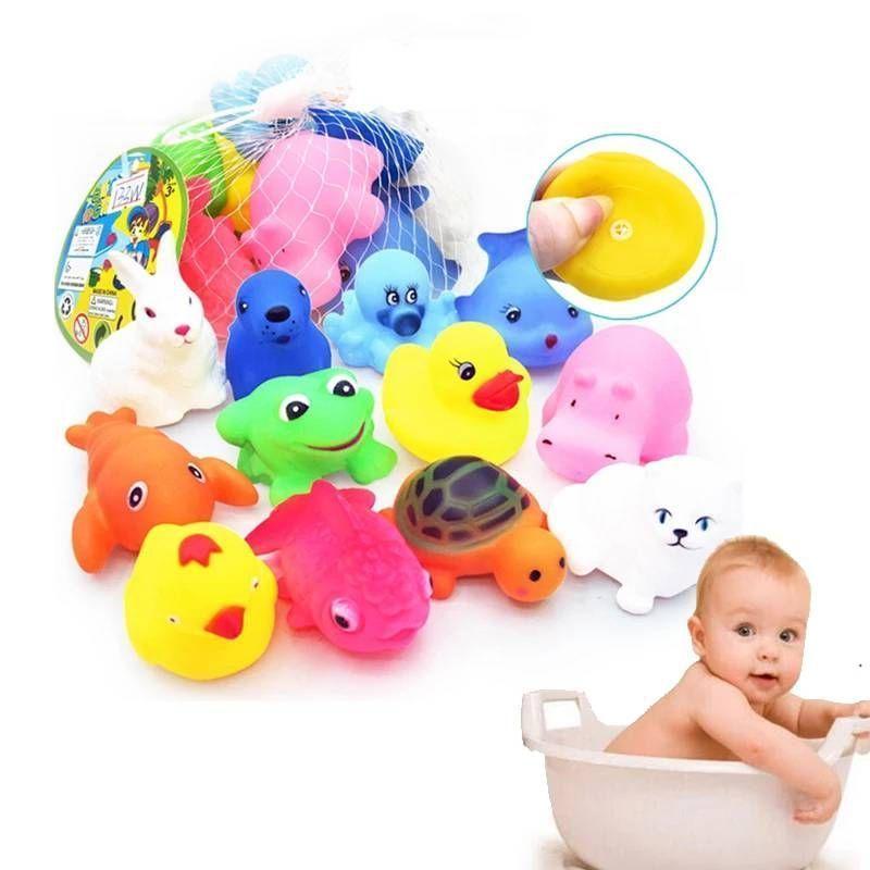 Pack 12 Juguetes De Baño Bebé para tina-0