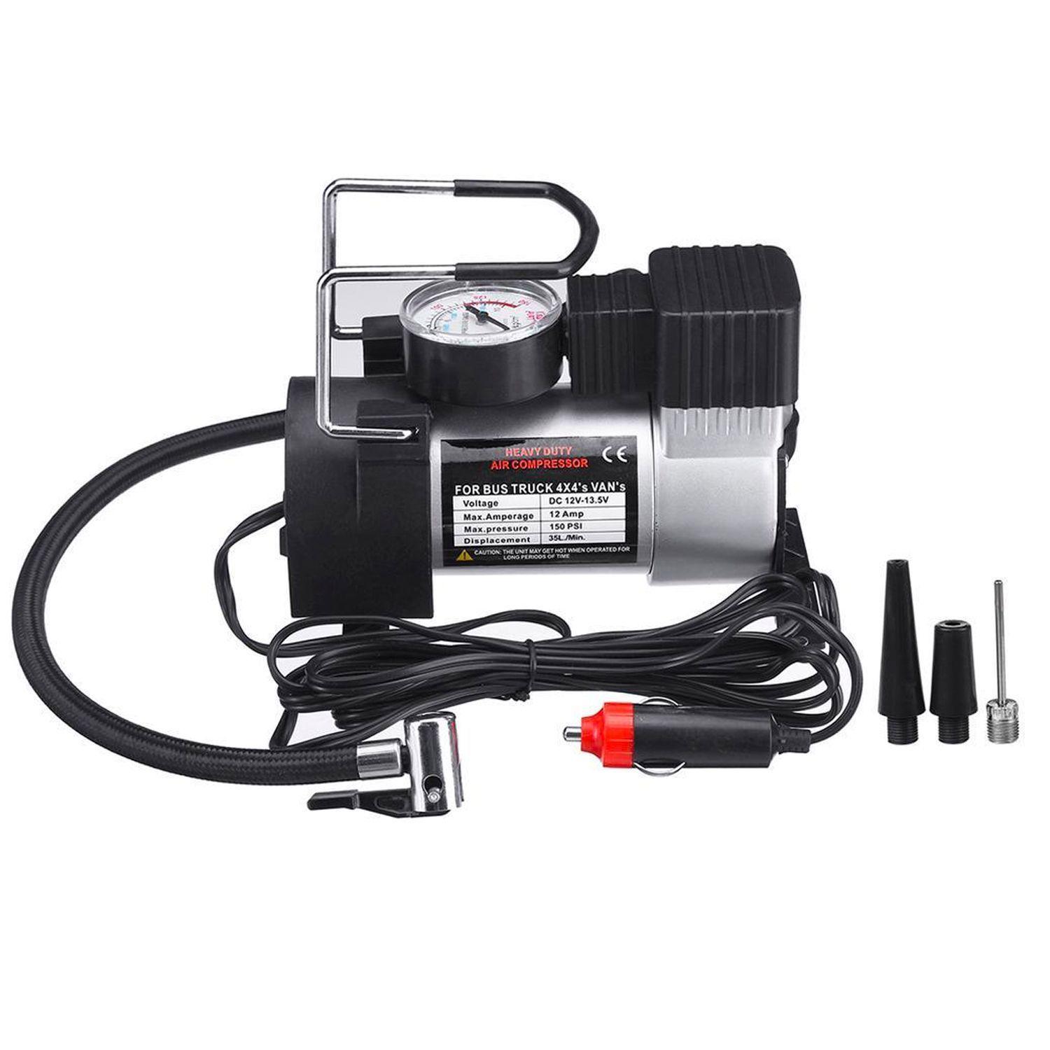 Mini Compresor de Aire Neumáticos Rápida Inflación 12V-2