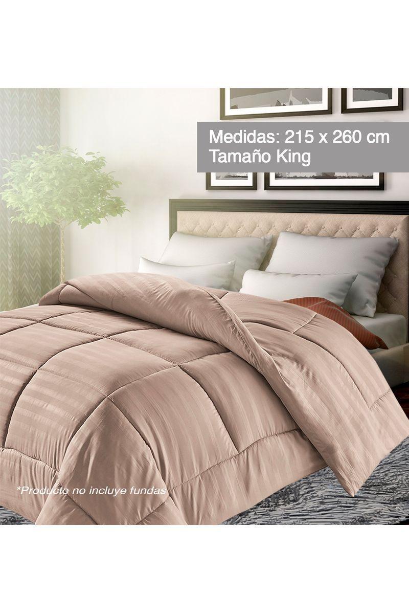Plumón Liso King Size Beige-3