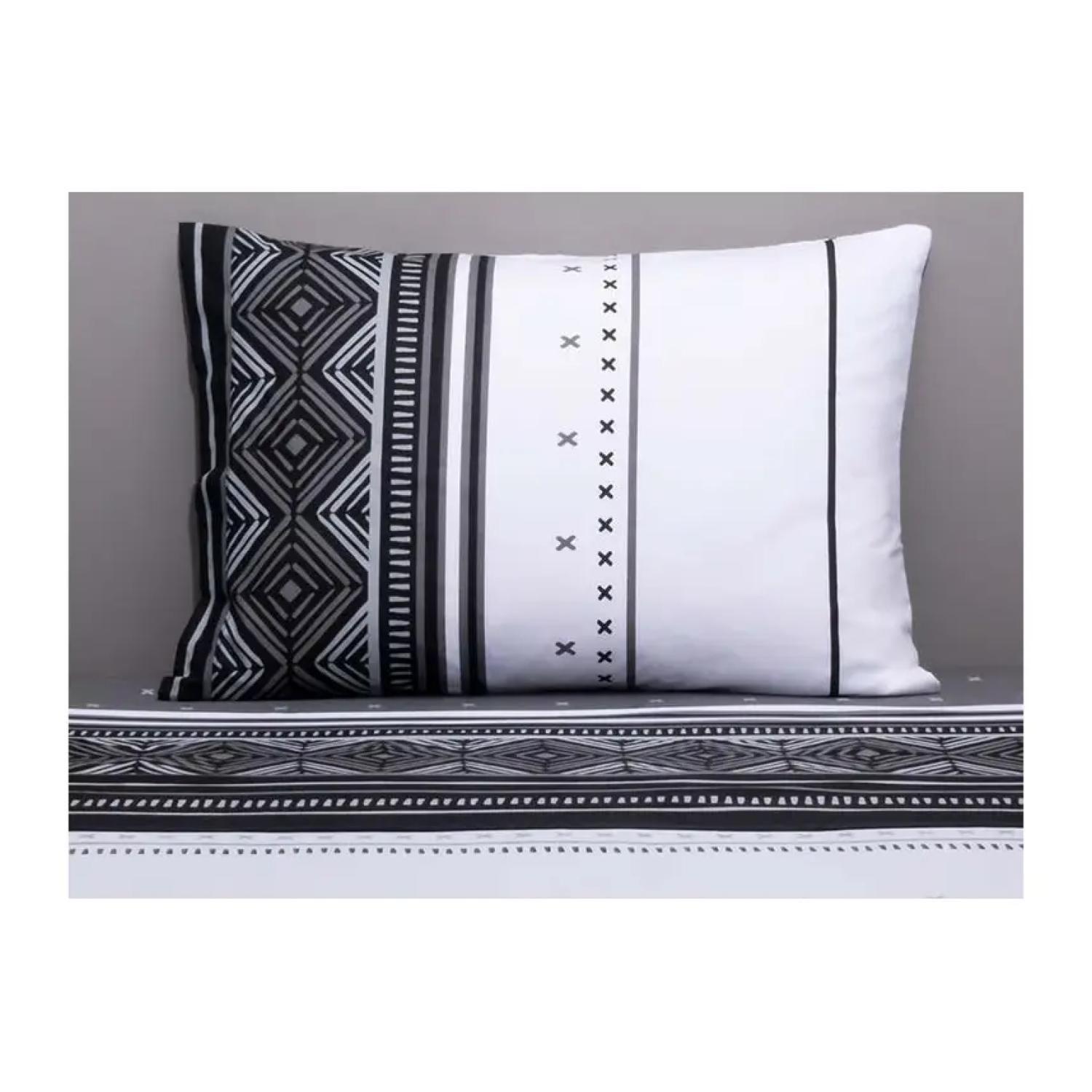 Juego De Sabanas 2 Plazas 144 Hilos Almond Gris American Family Cannon-2