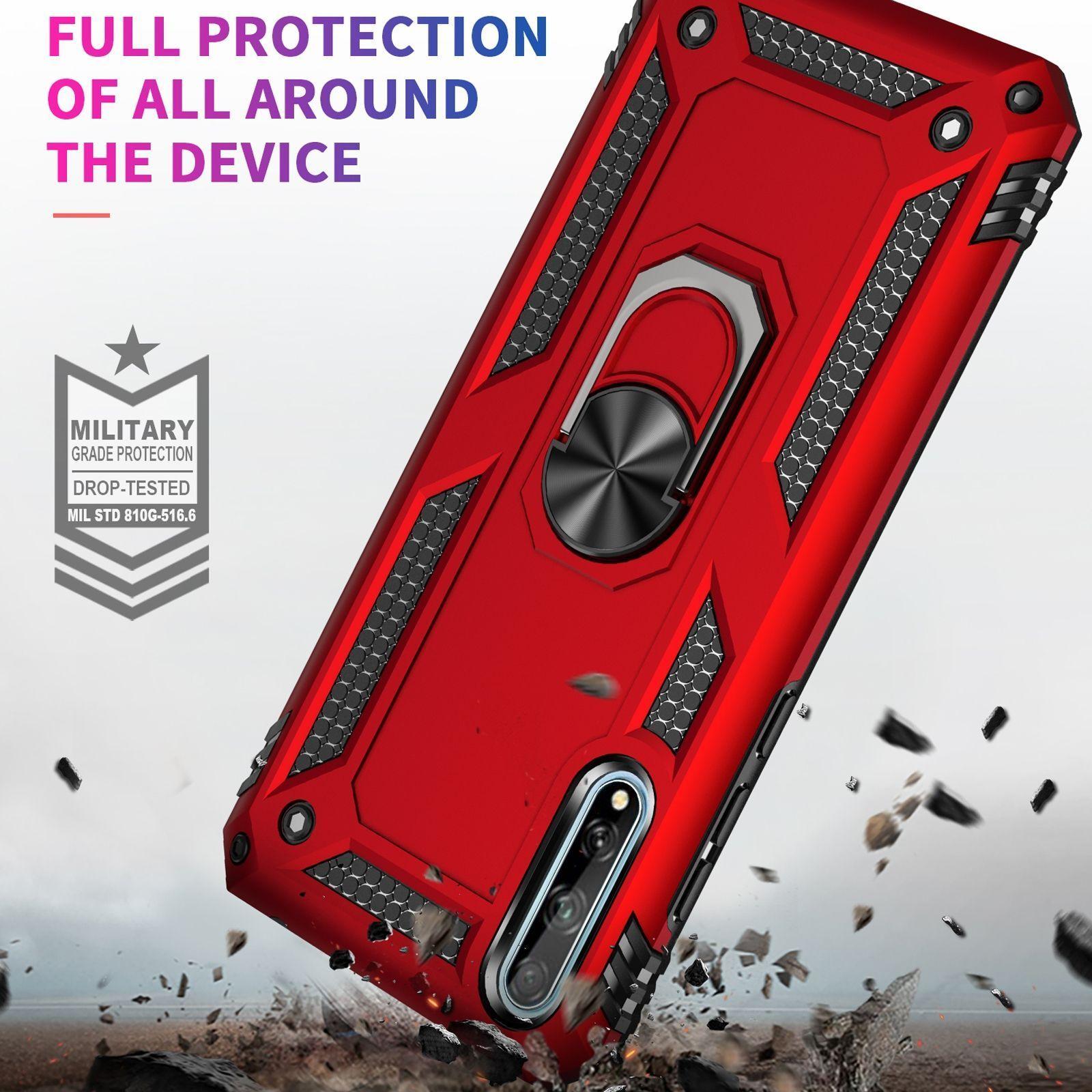 Carcasa: Huawei Y8p - Resistente Funda / Negro-3