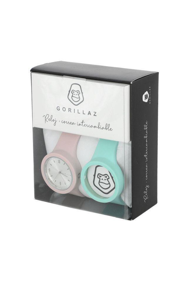 Reloj Pack Rubber Pink Mint Gorillaz-0
