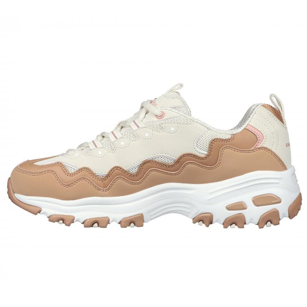 Zapatilla Mujer D'Lites Beige Skechers-3