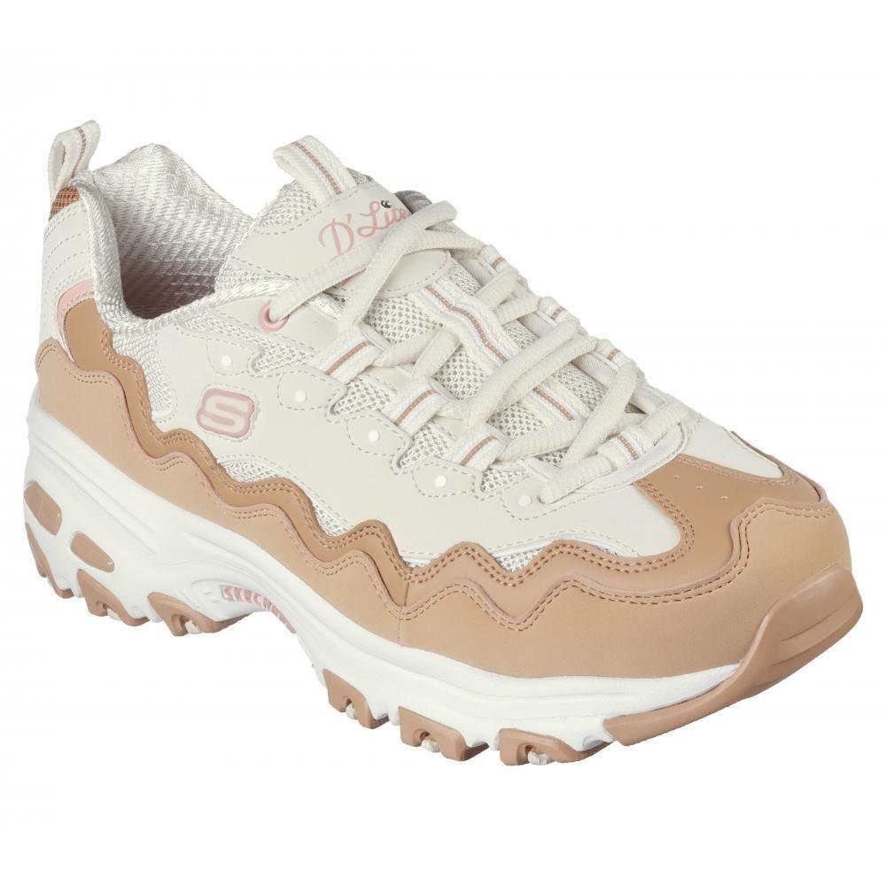 Zapatilla Mujer D'Lites Beige Skechers-0