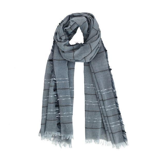 Pañuelo Liso Azul Rayas iD-0