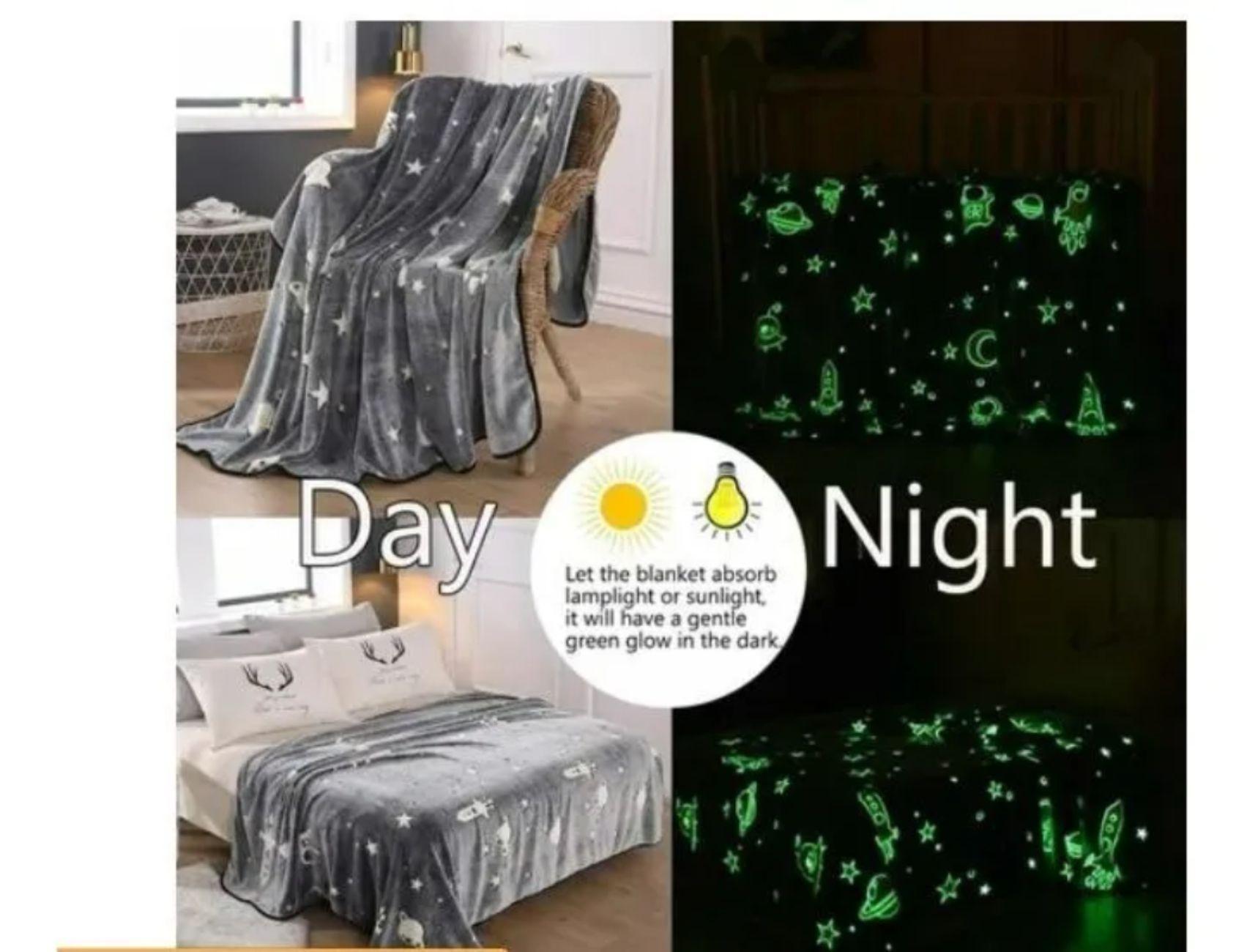 Mantas Que Brillan Oscuridad Manta Infantil Niño Brillante-1