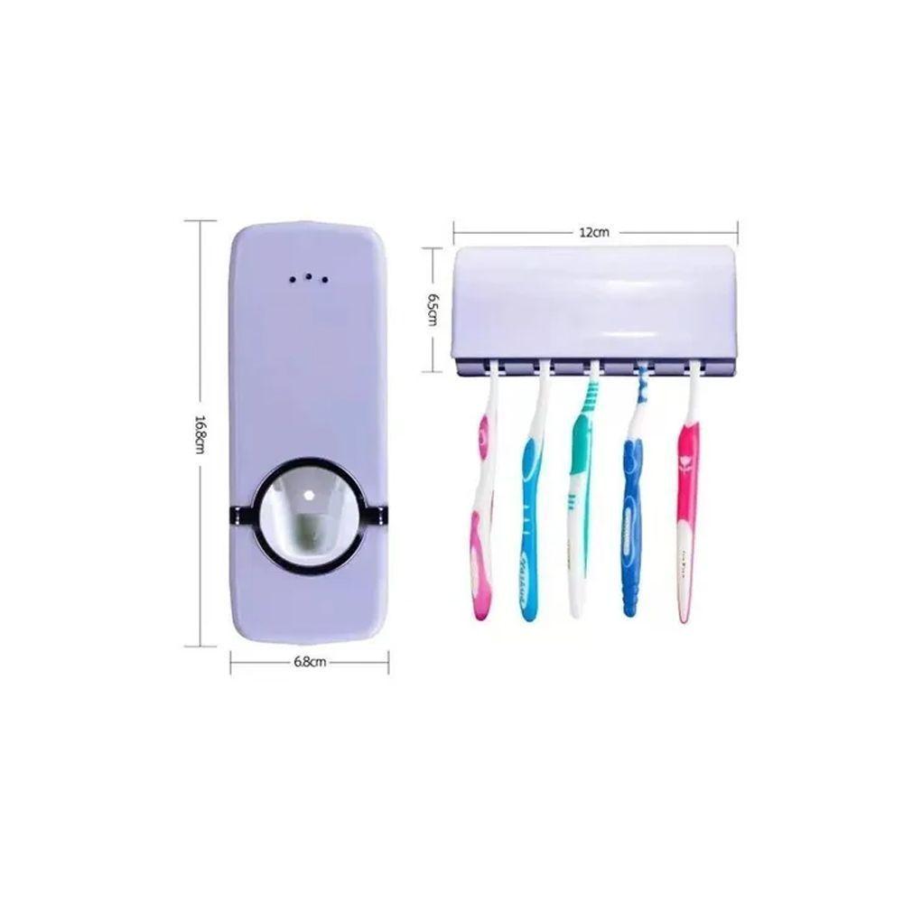 Dispensador Automático Pasta Dientes Porta Cepillo Welife-1