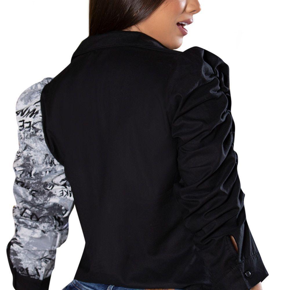 Blusa Lotto Negra en Popelina Licrada -1