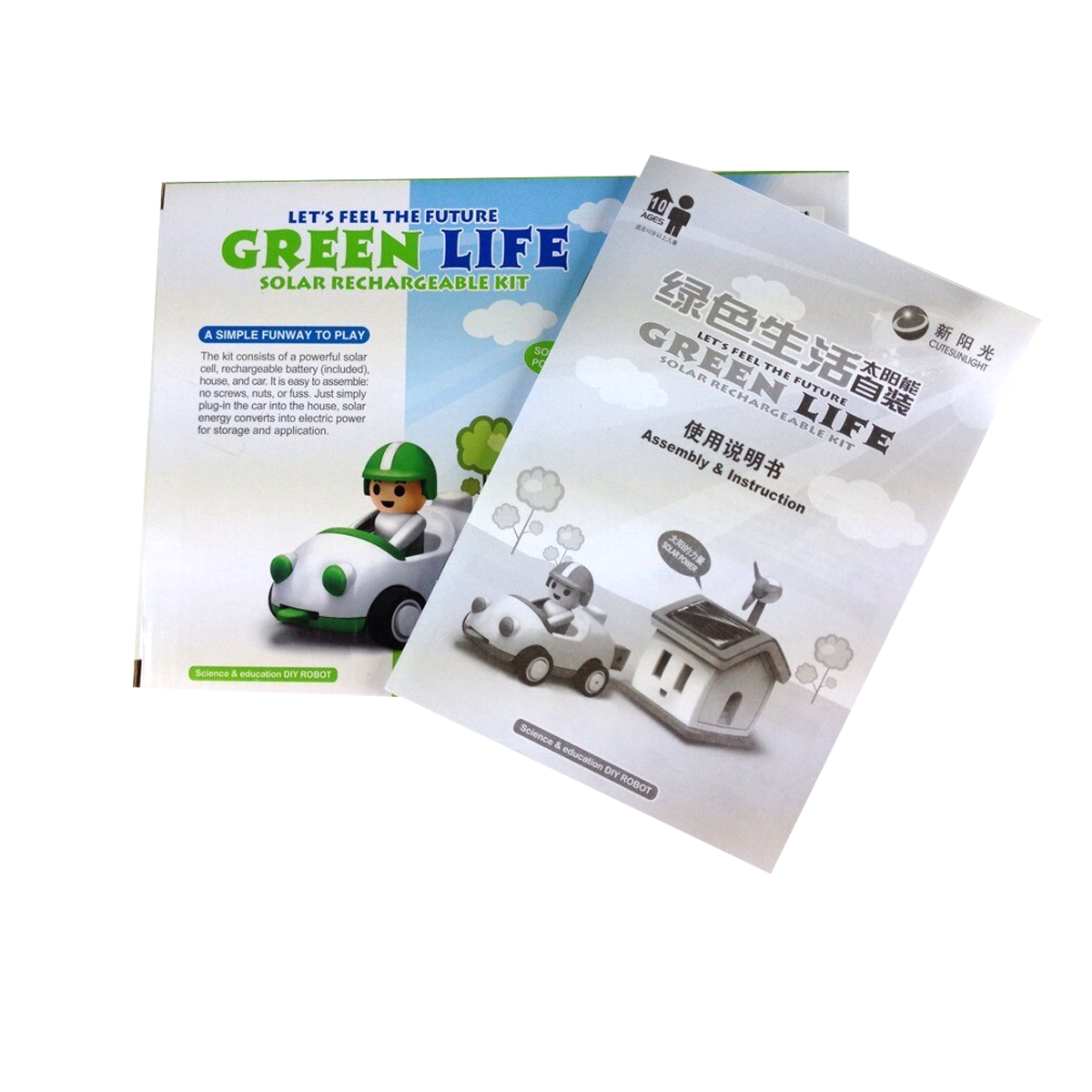 Juguete solar auto kit coche solar green life-5