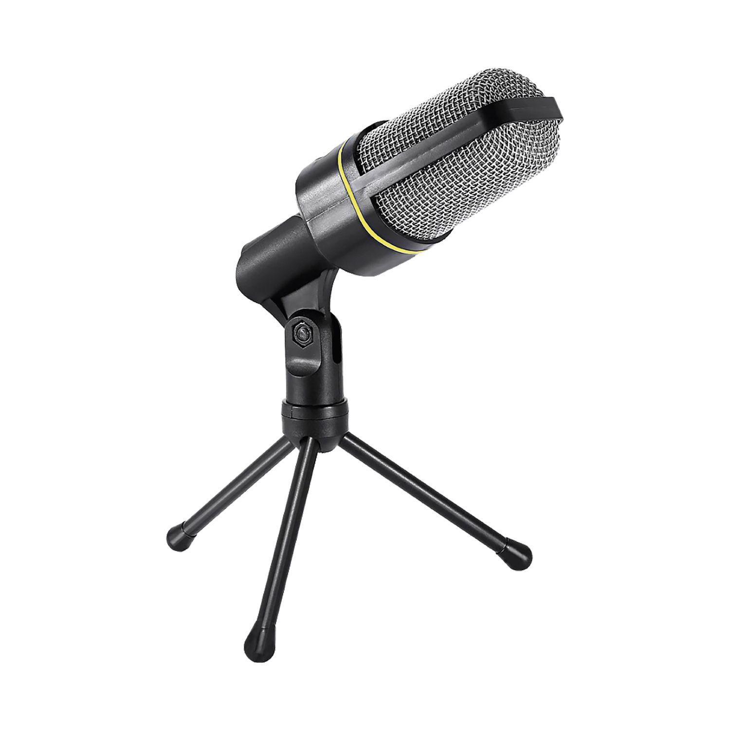 Microfono Multimedia Streaming Con Tripode Jack 3.5 Audiopro-0