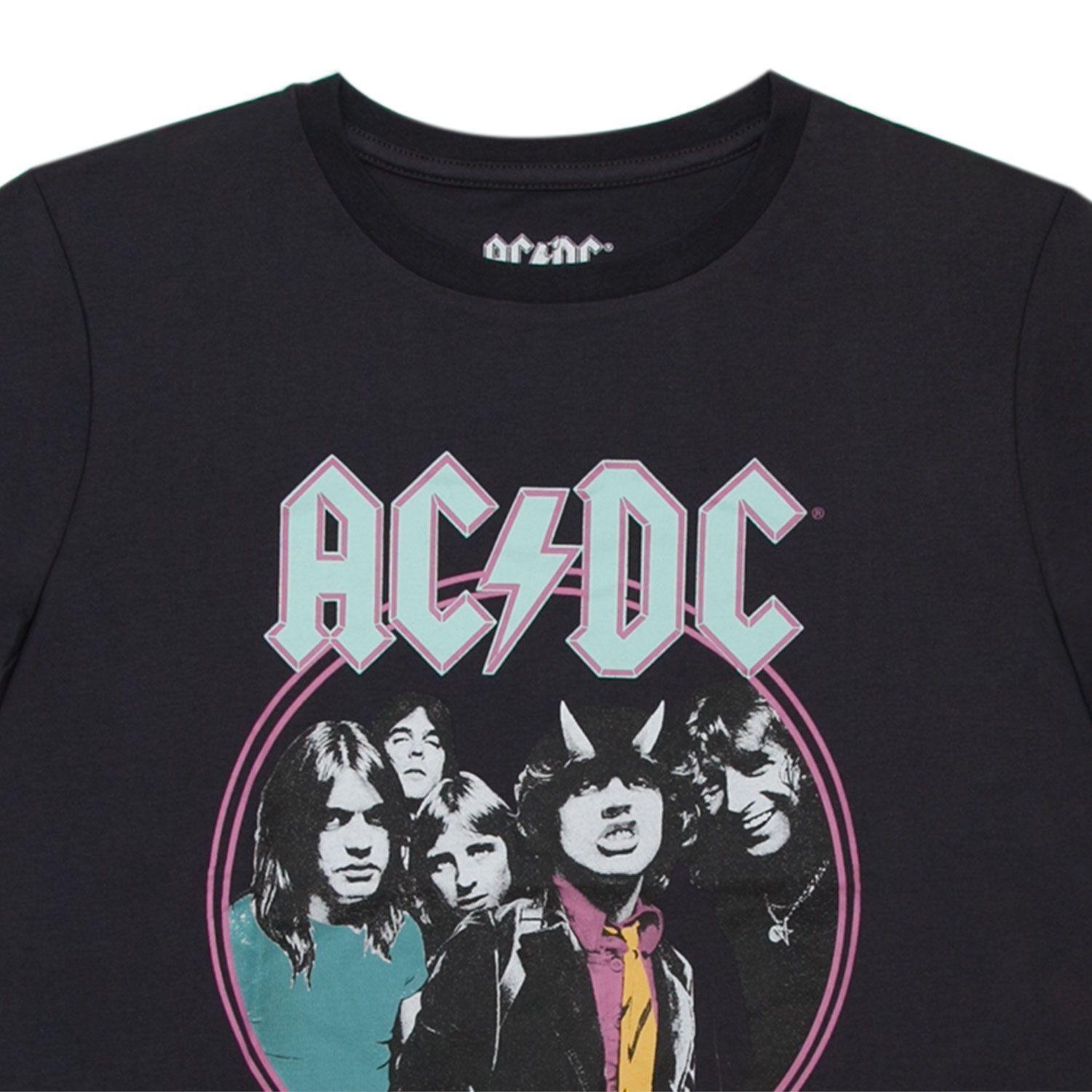 Polera Mujer Grupo clasico Negro AC/DC-2